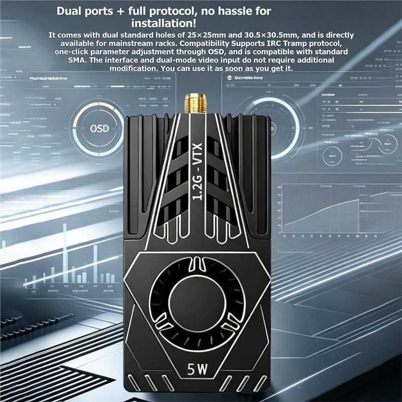 FPV 비디오 송신기용 VTX 1.2Ghz 5W 안테나 - Drone Transmitter 리뷰 및 가격